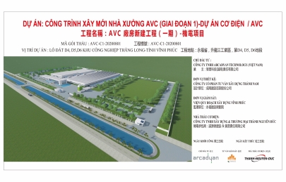 Nam Á Bàn giáo công trình xây mới nhà mới AVC Vĩnh Phúc