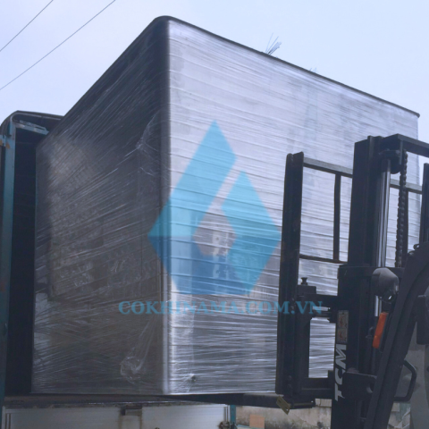 Bể vuông inox đặt nổi 